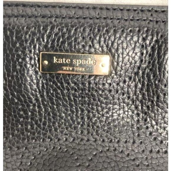 Kate Spade New York Black Pebbled Leather Tote Bag - Picture 3 of 12